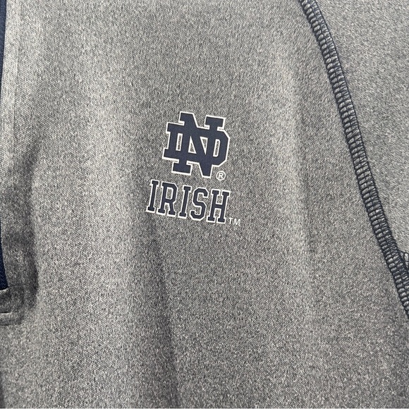 Notre Dame Irish 1/4 Zip Pullover - NWT - Grey - Women Large - Performan… - Picture 5 of 5